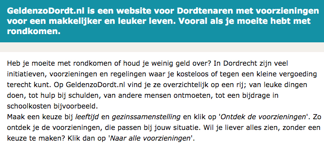 Website GeldenzoDordt.nl helpt je als je moeite hebt om rond te komen